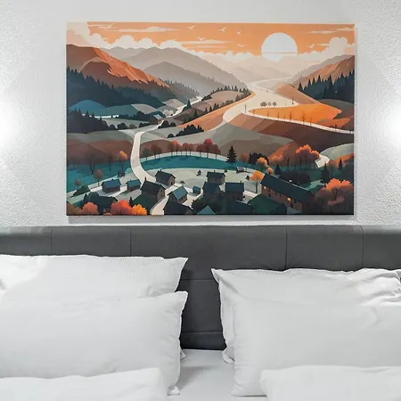 #7 Jsliving Deluxe - Penthouse Mit Dachterrasse Und Panoramablick Kochinsel Badewanne Highspeedwlan