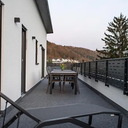 #7 Jsliving Deluxe - Penthouse Mit Dachterrasse Und Panoramablick Kochinsel Badewanne Highspeedwlan