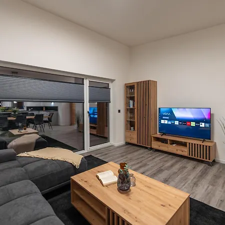 #7 Jsliving Deluxe - Penthouse Mit Dachterrasse Und Panoramablick Kochinsel Badewanne Highspeedwlan Apartamento